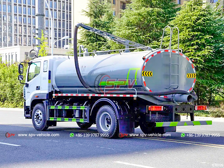 FOTON Toilet Cleaning and Disposal Truck - Rear Left Side